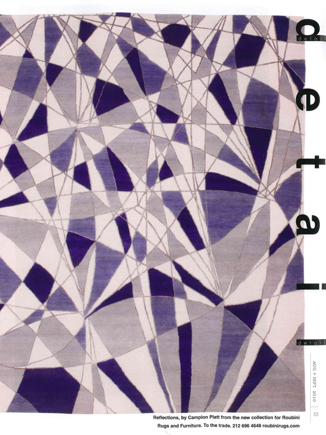 INTERIORS: Reflections, by Campion Platt from the new MARINER COLLECTION by Roubini Rugs