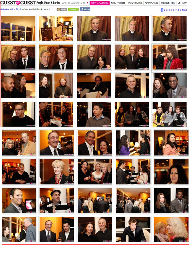 Guest of a Guest: Coverage of Book Launch Party