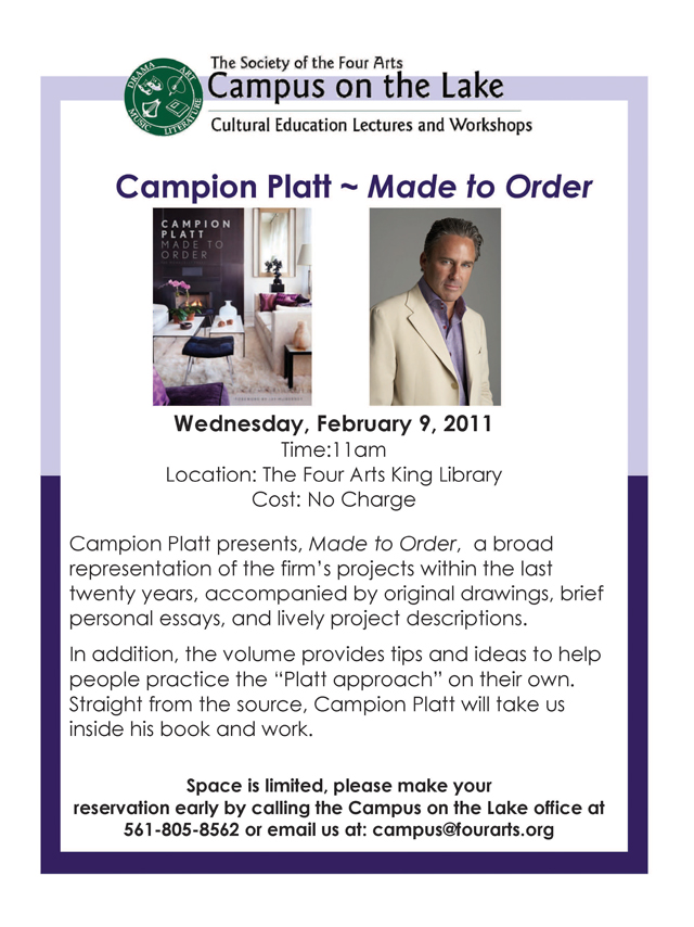 02/09 The Society of the Four Arts Event