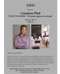 ADAC Presents Campion Platt “Made to Order - A bespoke approcah to design”