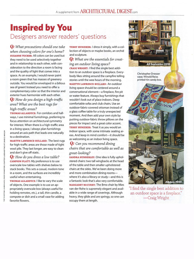Architectural Digest - December 2010