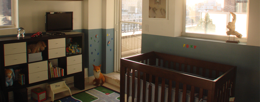 White Loft Children’s Room - young boy's room 