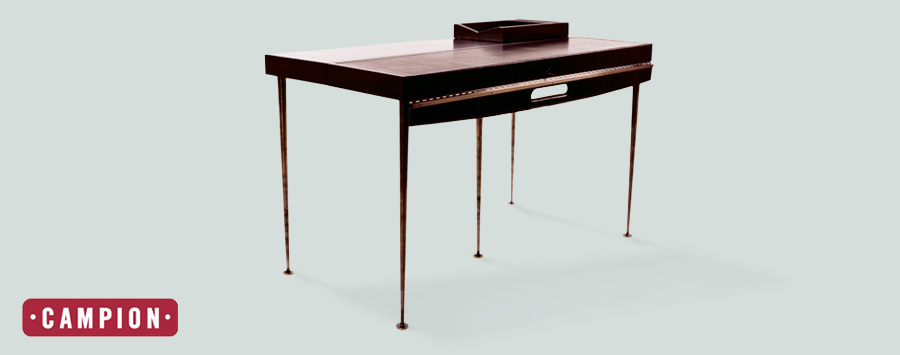 Note to Self - Box desk with leather blotting pad