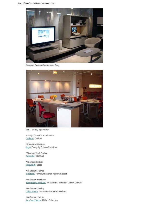 Otto: Best of NeoCon 2009 Gold Winners